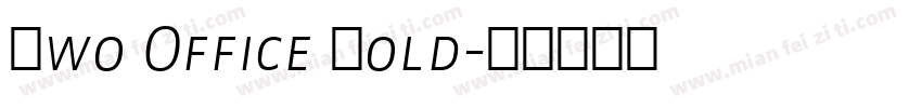 Zwo Office Bold字体转换